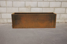 Load image into Gallery viewer, Front view of Corten NZ&#39;s 1200mm Long Planter.
